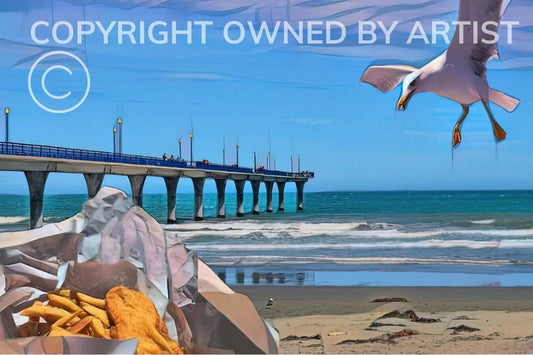 Fish & Chips To Takeaway - Frame 'n' Copy