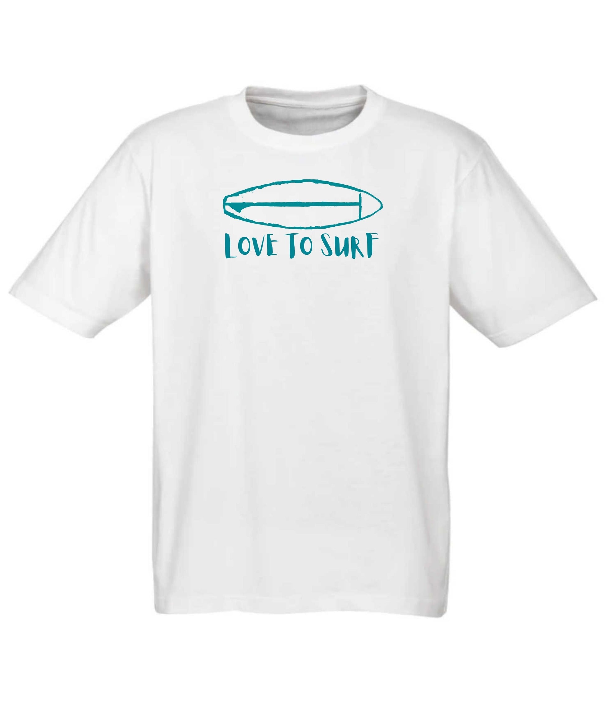 Tee - Love To Surf (White) - Frame 'n' Copy