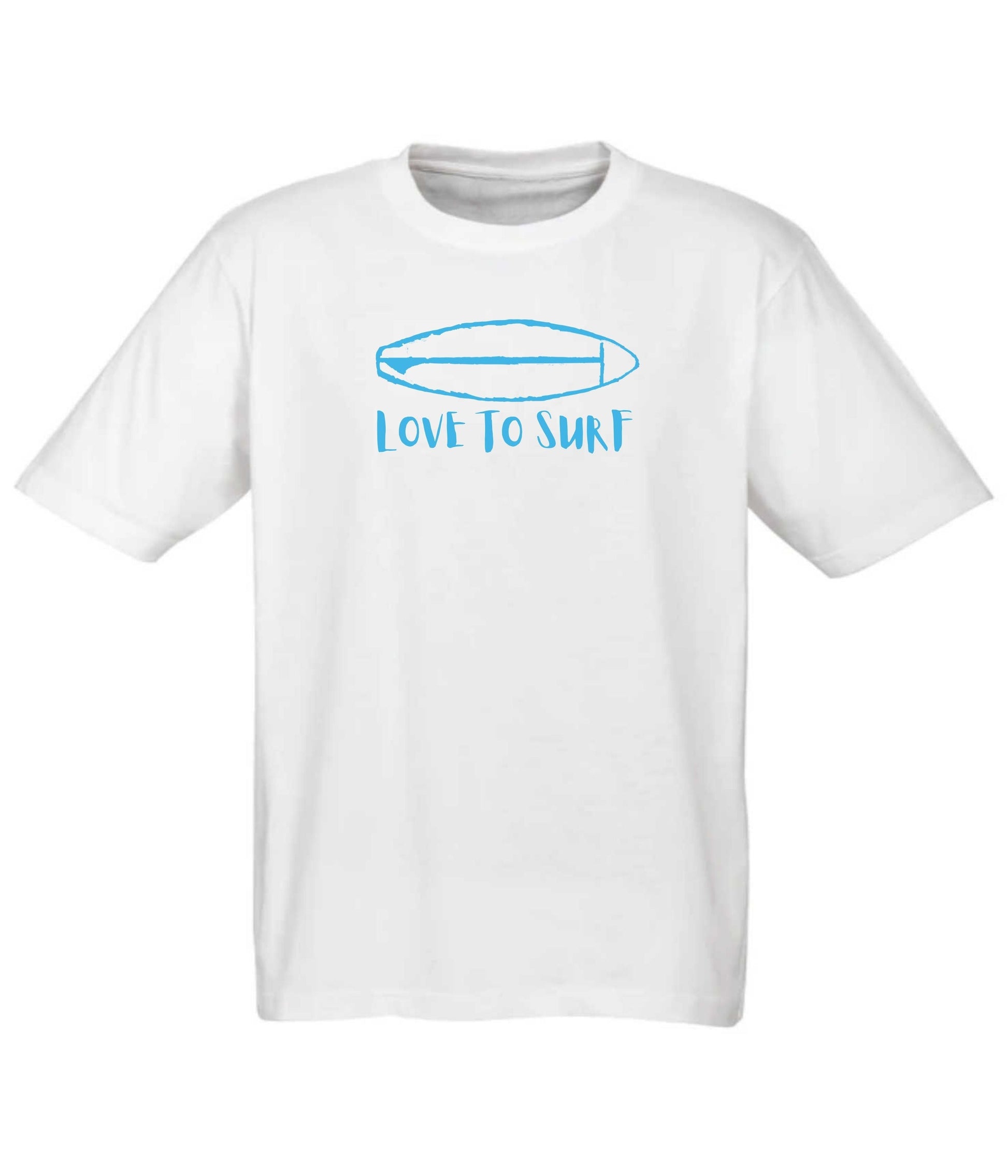 Tee - Love To Surf (White) - Frame 'n' Copy