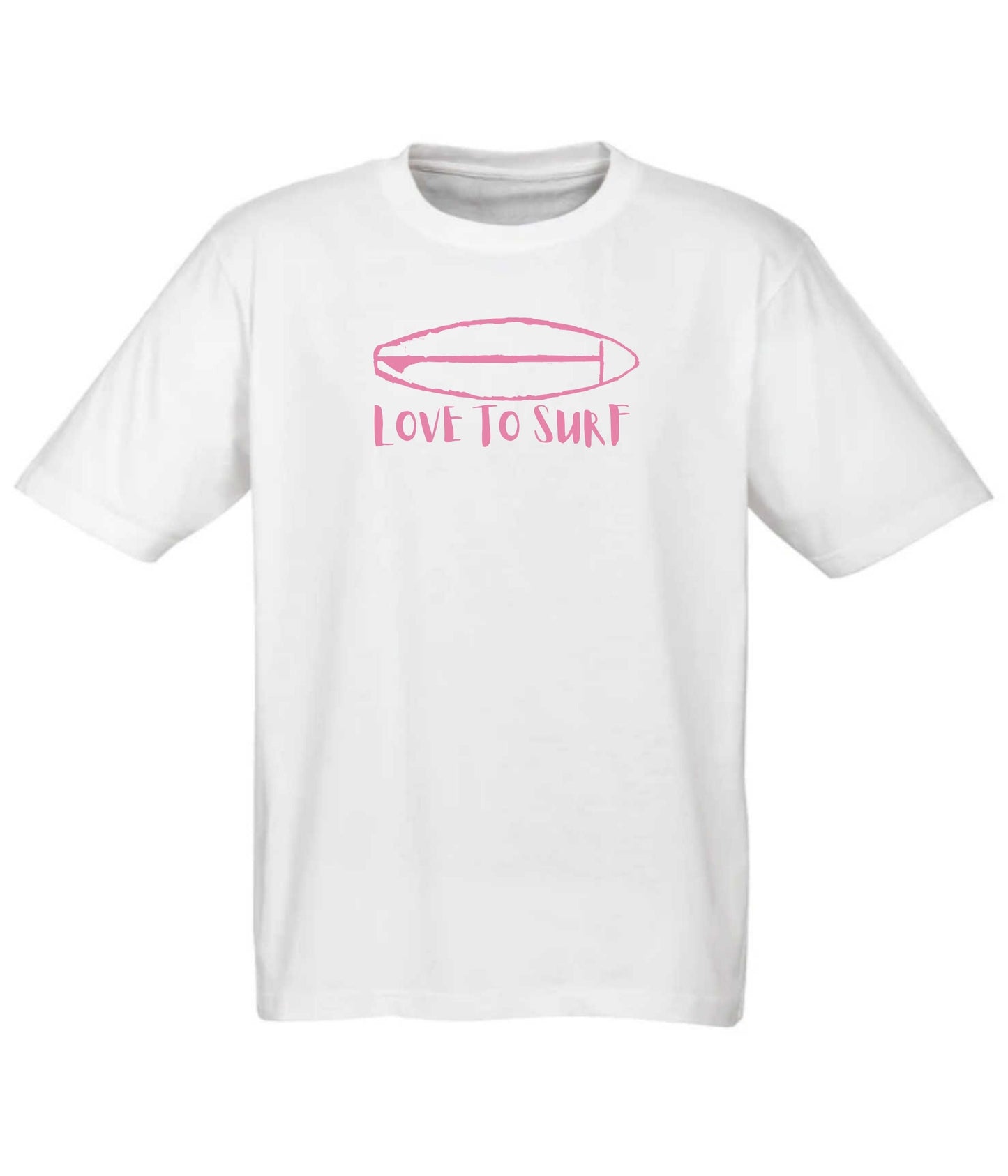 Tee - Love To Surf (White) - Frame 'n' Copy