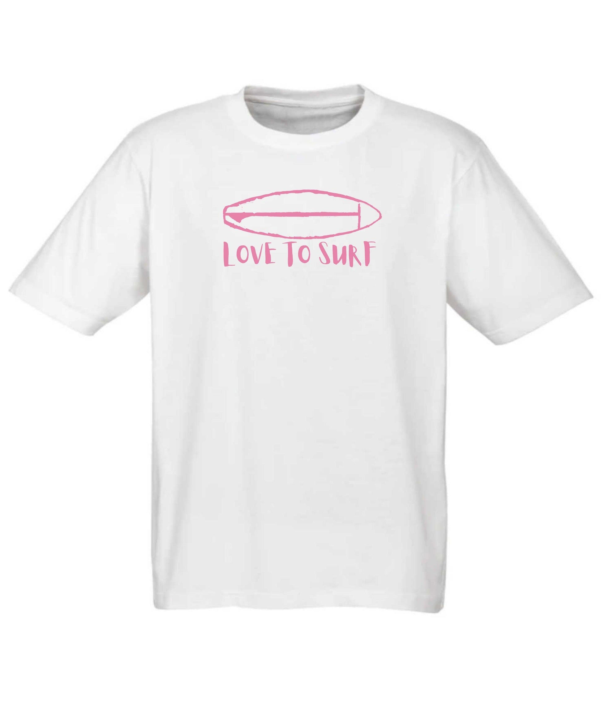 Tee - Love To Surf (White) - Frame 'n' Copy