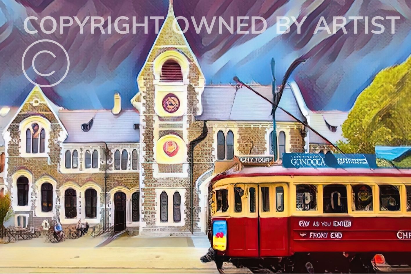 Tram and Tower - Frame 'n' Copy