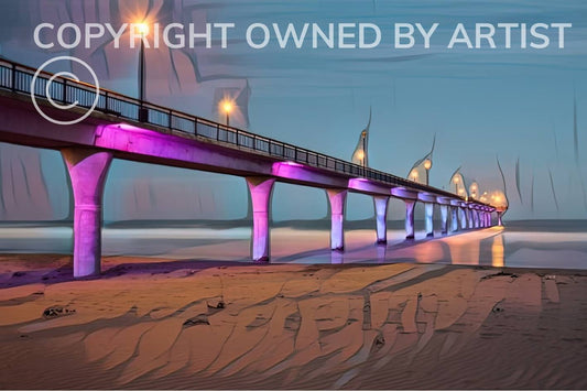 Pier in Purple - Frame 'n' Copy