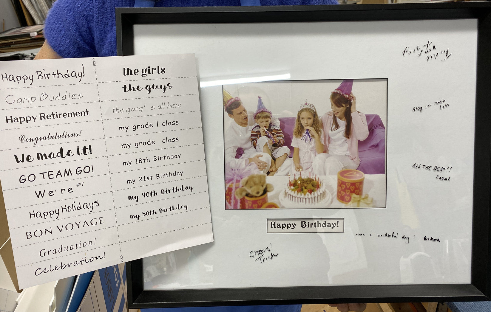 Signature/Autograph Frame – Frame 'n' Copy